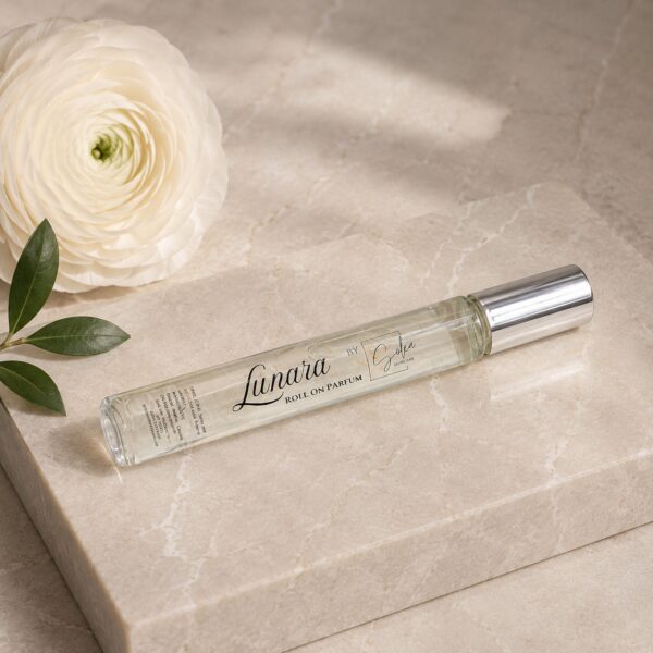 Perfume Oil with Peach & Mango | Lunara Roll-On | Solea Skincare